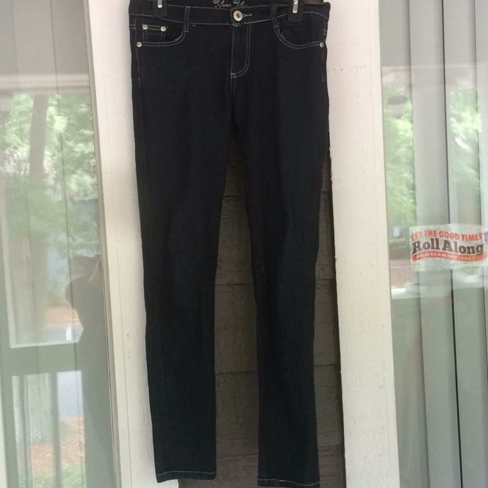 Dark blue skinny jeans